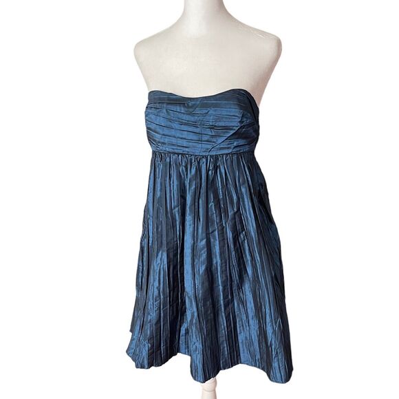 Calypso St. Barth Strapless Blue Silk Dress - Picture 5 of 11